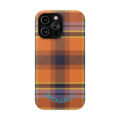 Orange Sickle Plaid  Phone Case for Apple