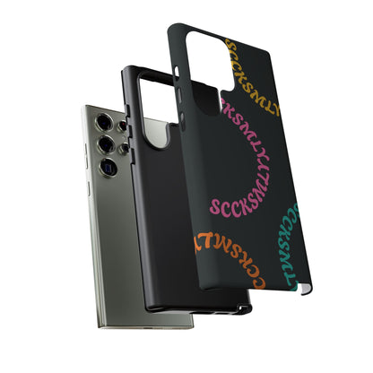Y2K Wavy Script Tough Case for Samsung