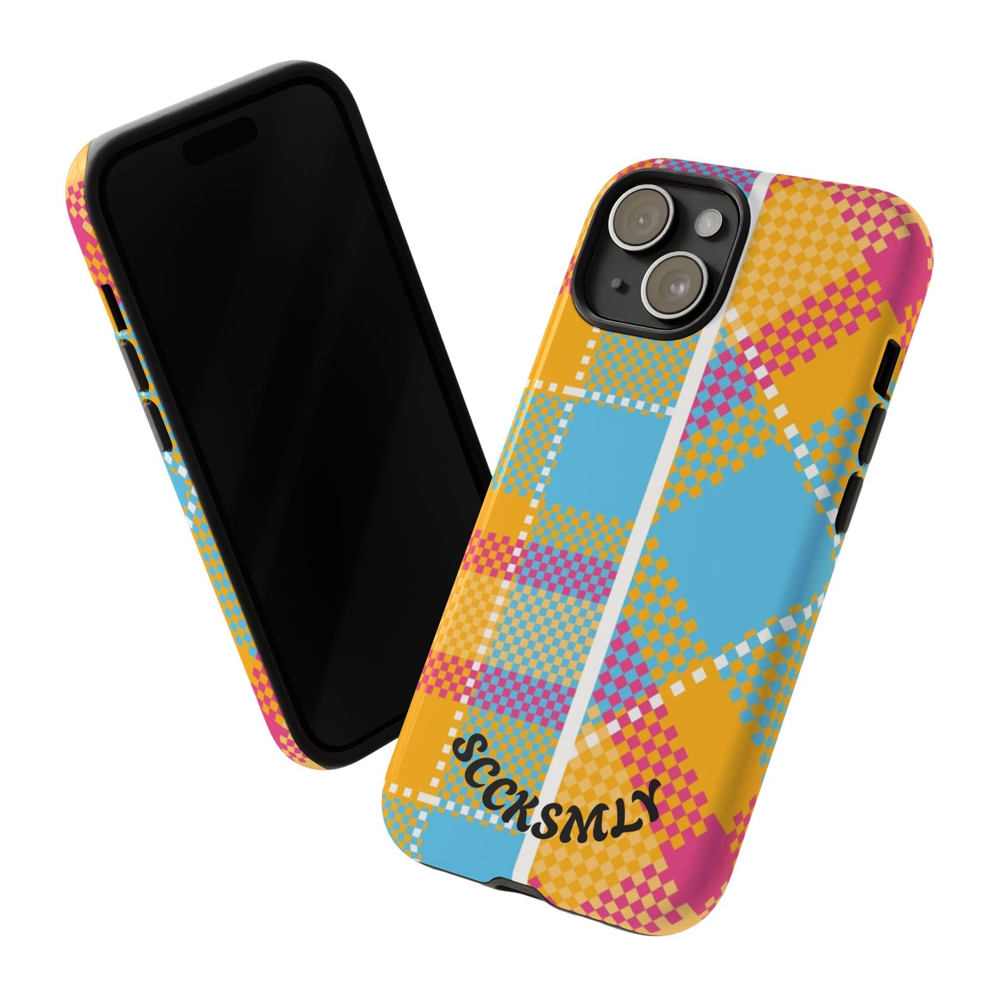 Pattern Punch Phone Case for Apple