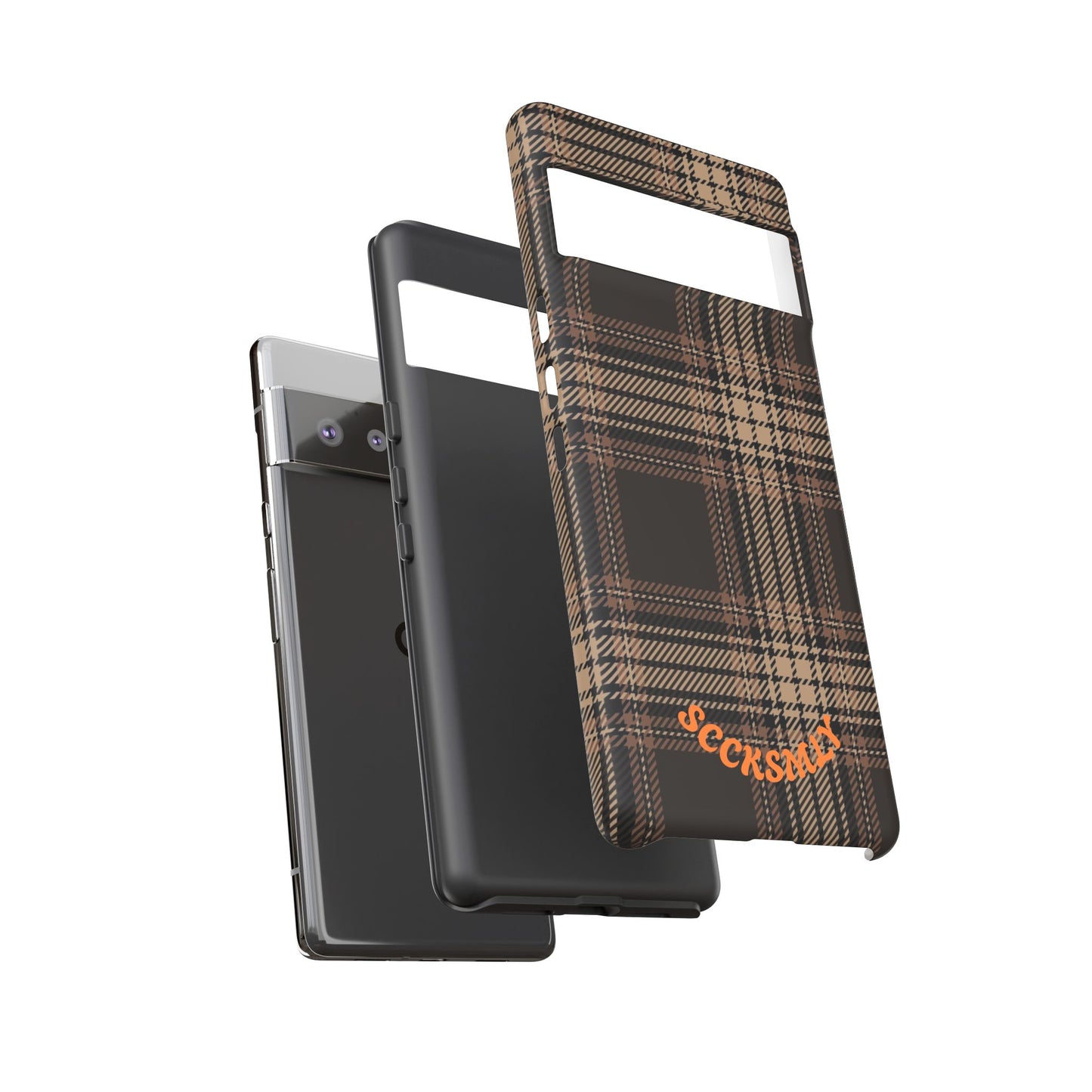 Brown Bread Plaid Tough Phone Case for Google Pixel