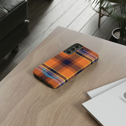 Orange Sickle Plaid Phone Case for Samsung