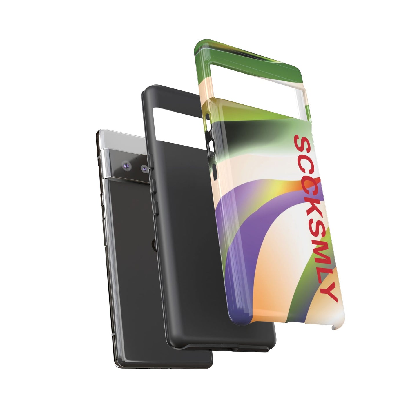 Green Waves Phone Case for Google Pixel