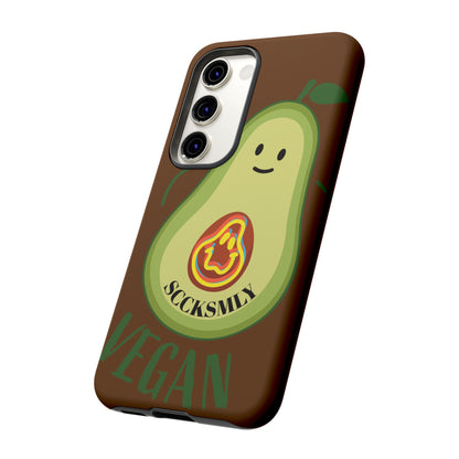 Playful Vegan Avocado Phone Case for Samsung
