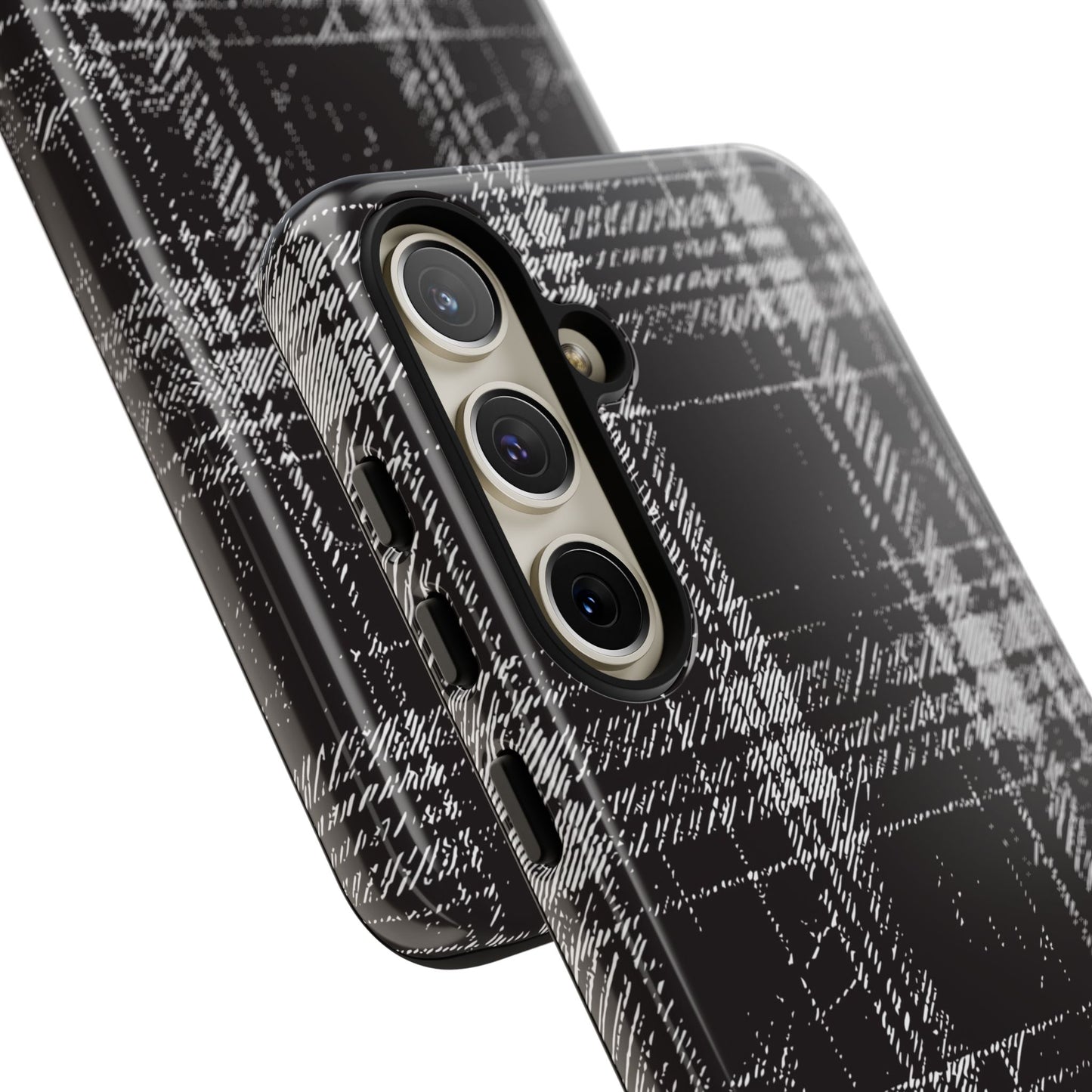 Smoky Grungy Plaid Phone Case for Samsung