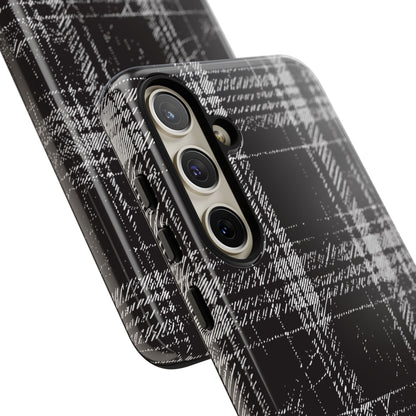 Smoky Grungy Plaid Phone Case for Samsung