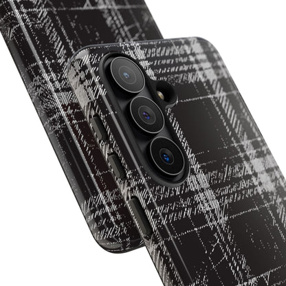 Smoky Grungy Plaid Phone Case for Samsung