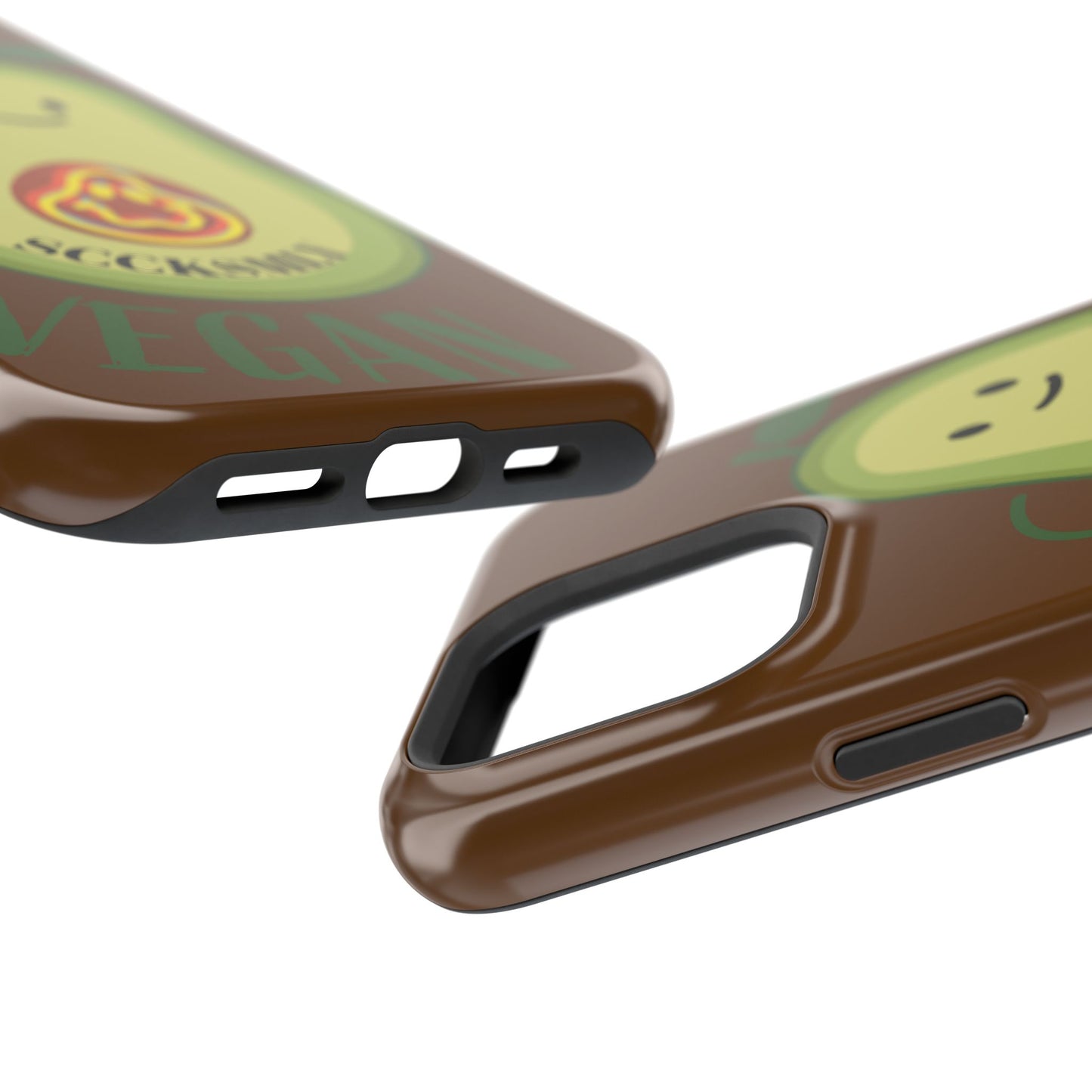 "IOS or Apple" Playful Vegan Avocado Phone Case - Tough, Durable Protection with a Fun Design