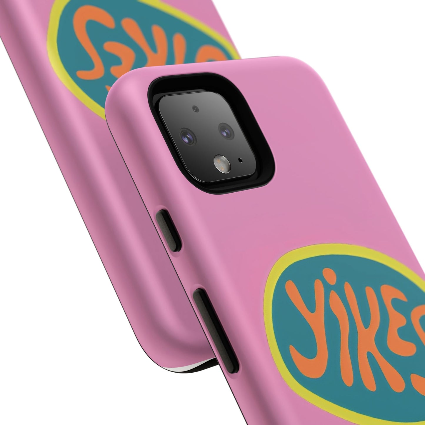 Pink "YIKES" Tough Phone Case for Google Pixel