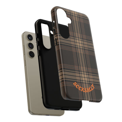 Brown Bread Plaid Tough Phone Case Samsung