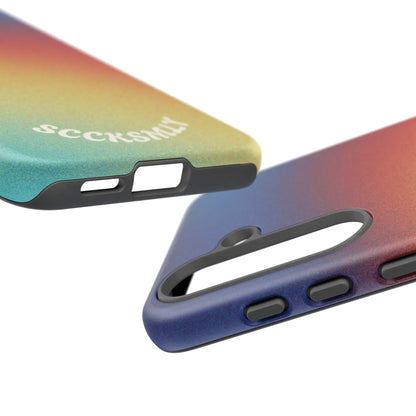 Faded Sunset Aura Tough Phone Case for Samsung