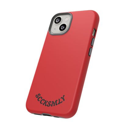 SOLID Screaming Red Tough Case for Apple