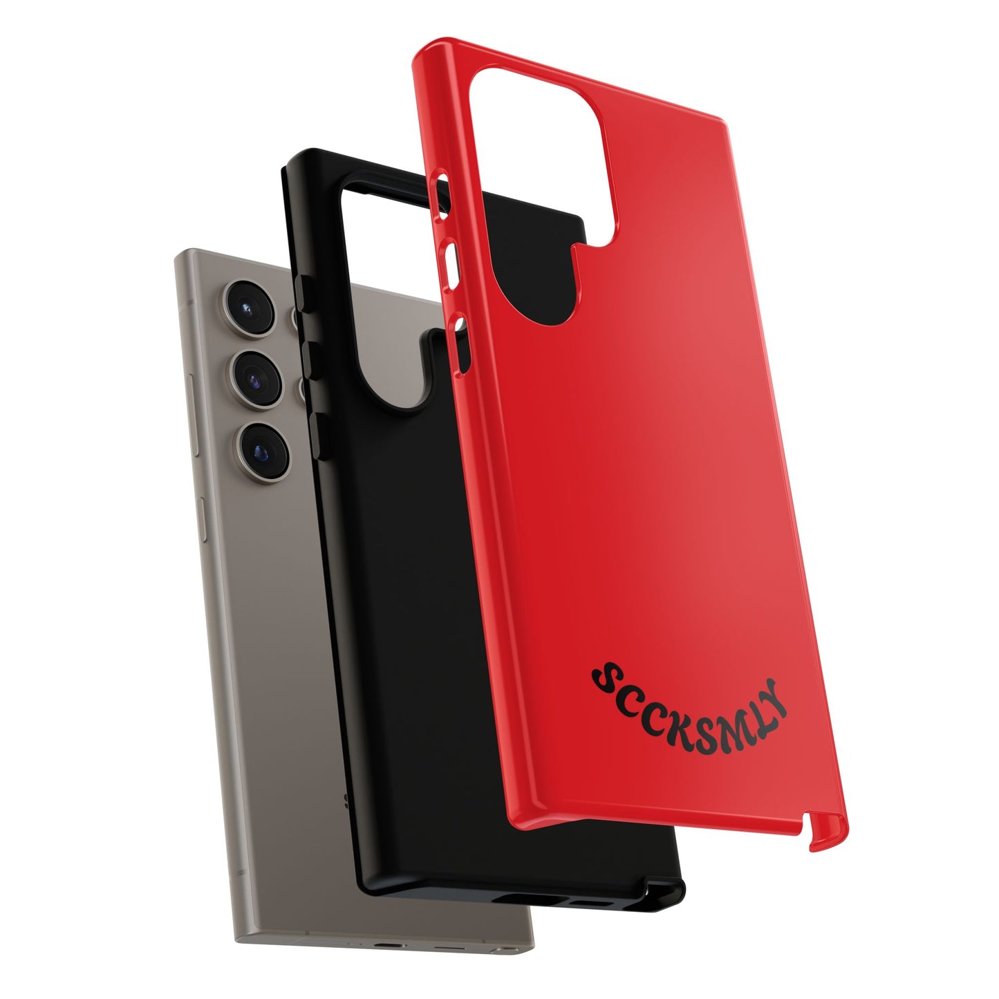 SOLID Screaming Red Tough Case for Samsung