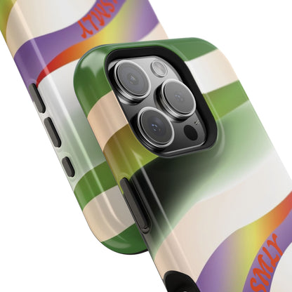 Green Waves Phone Case for Apple