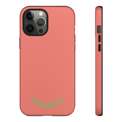 SOLID Guava Melon Wave Tough Phone Case for Apple