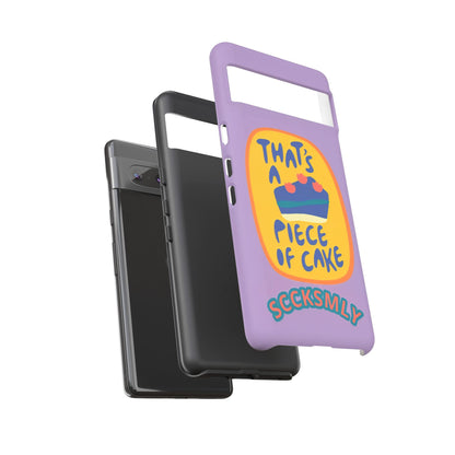 Light Purple "THAT'S A PIECE OF CAKE" Tough Phone Case for Google Pixel