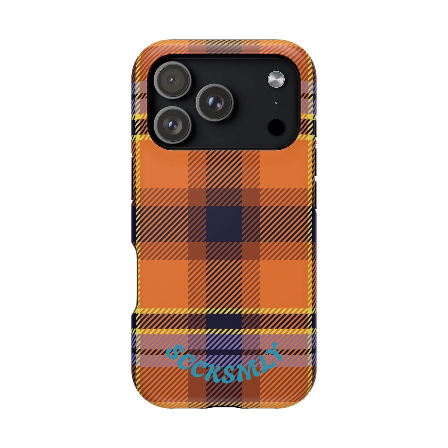 Orange Sickle Plaid  Phone Case for Apple