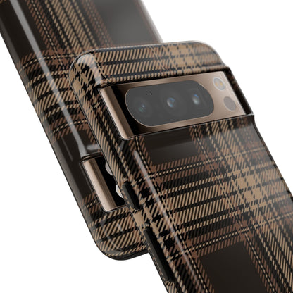 Brown Bread Plaid Tough Phone Case for Google Pixel
