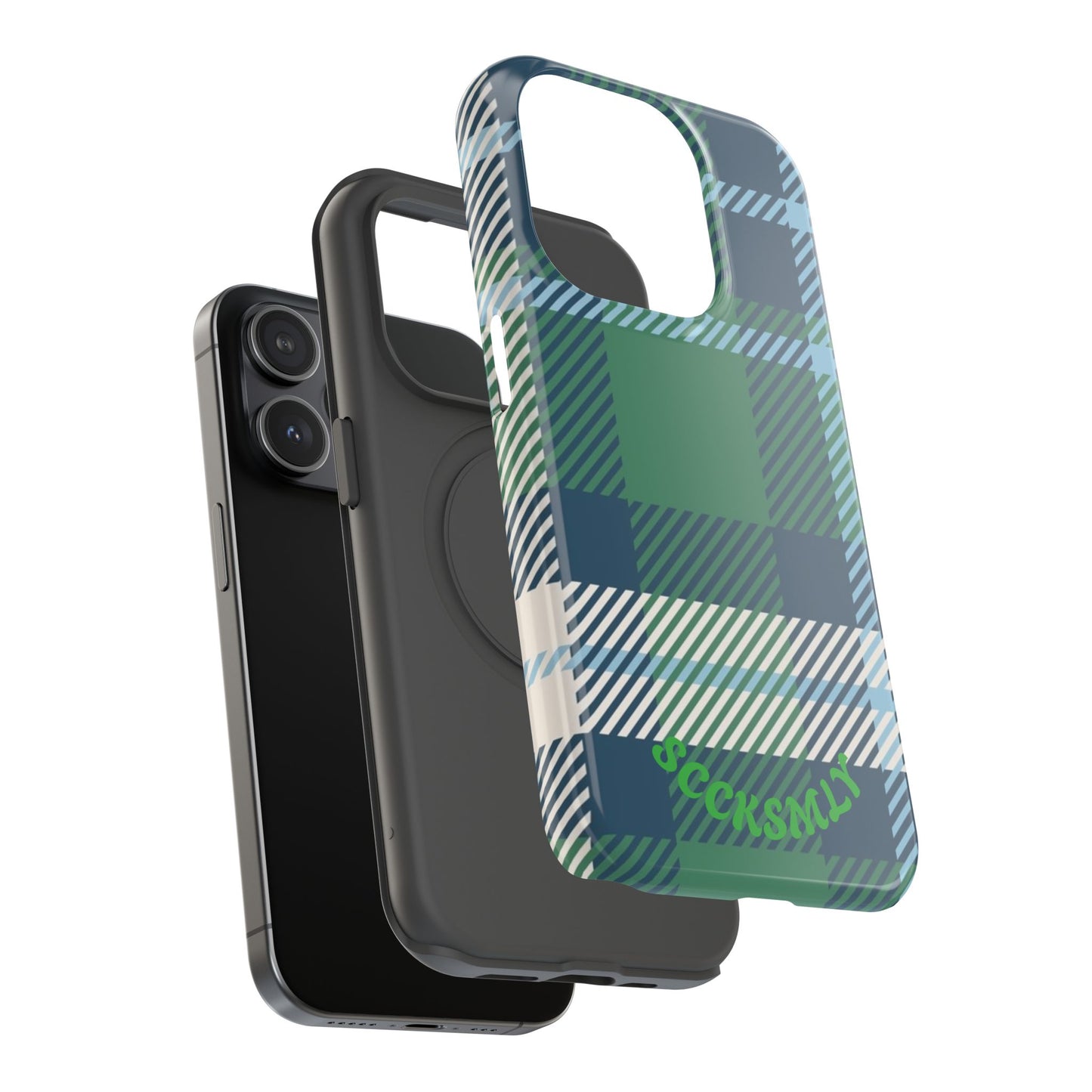 Earth and Sky Plaid Phone Case for Apple