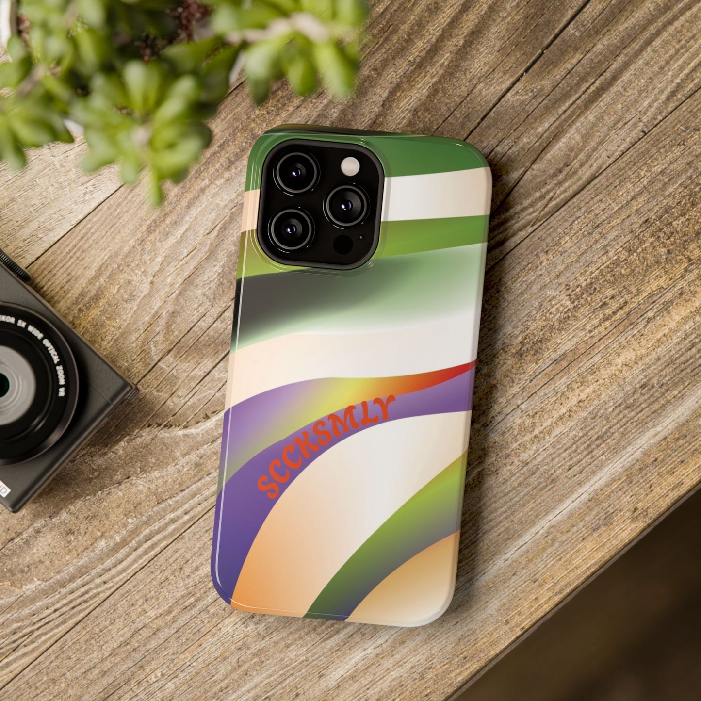 Green Waves Phone Case for Apple
