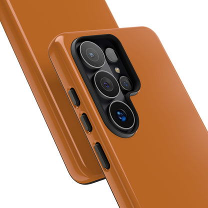 SOLID Terracotta Coal Tough Case for Samsung