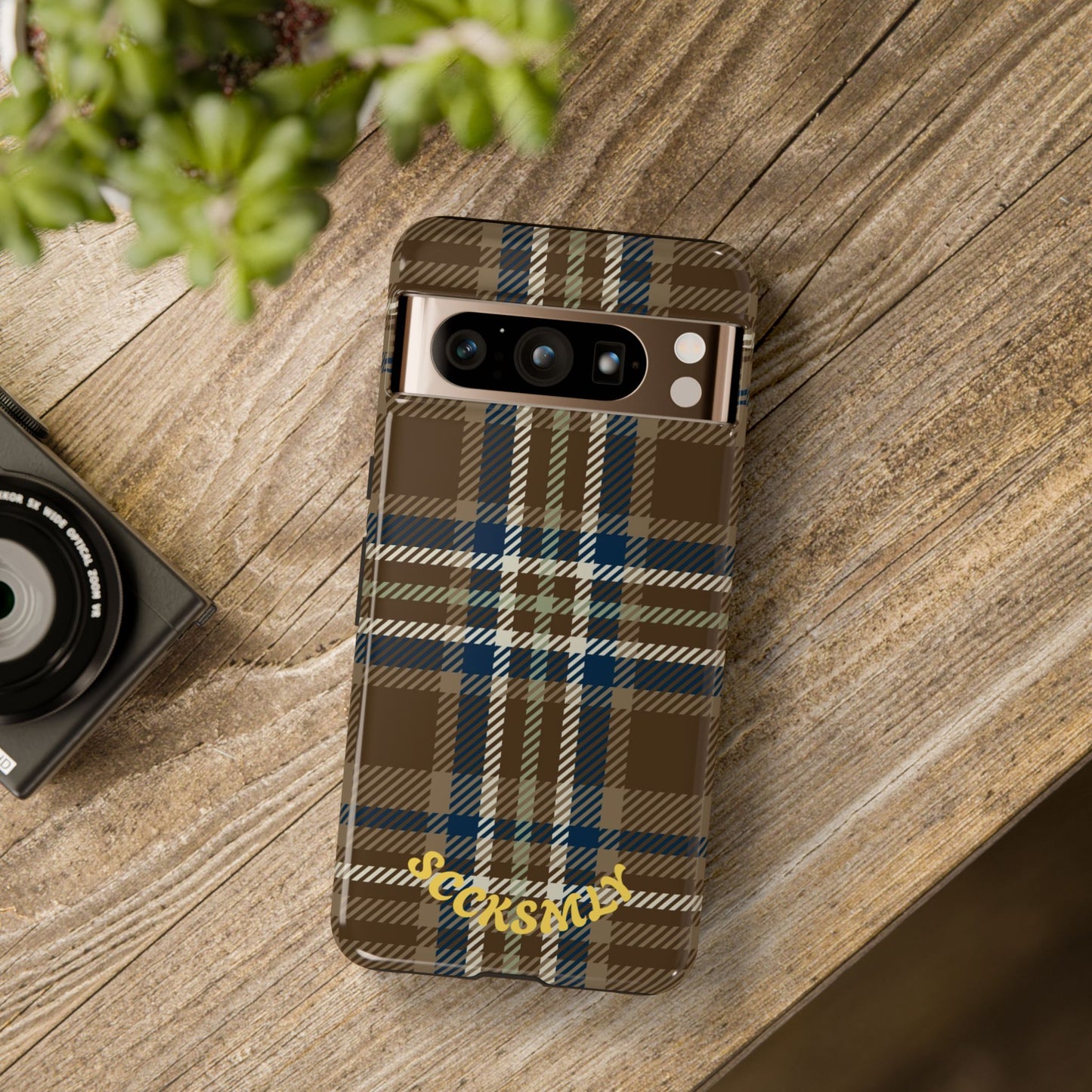 Earth and Sky Plaid Phone Case for Google Pixel
