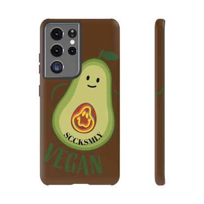 Playful Vegan Avocado Phone Case for Samsung