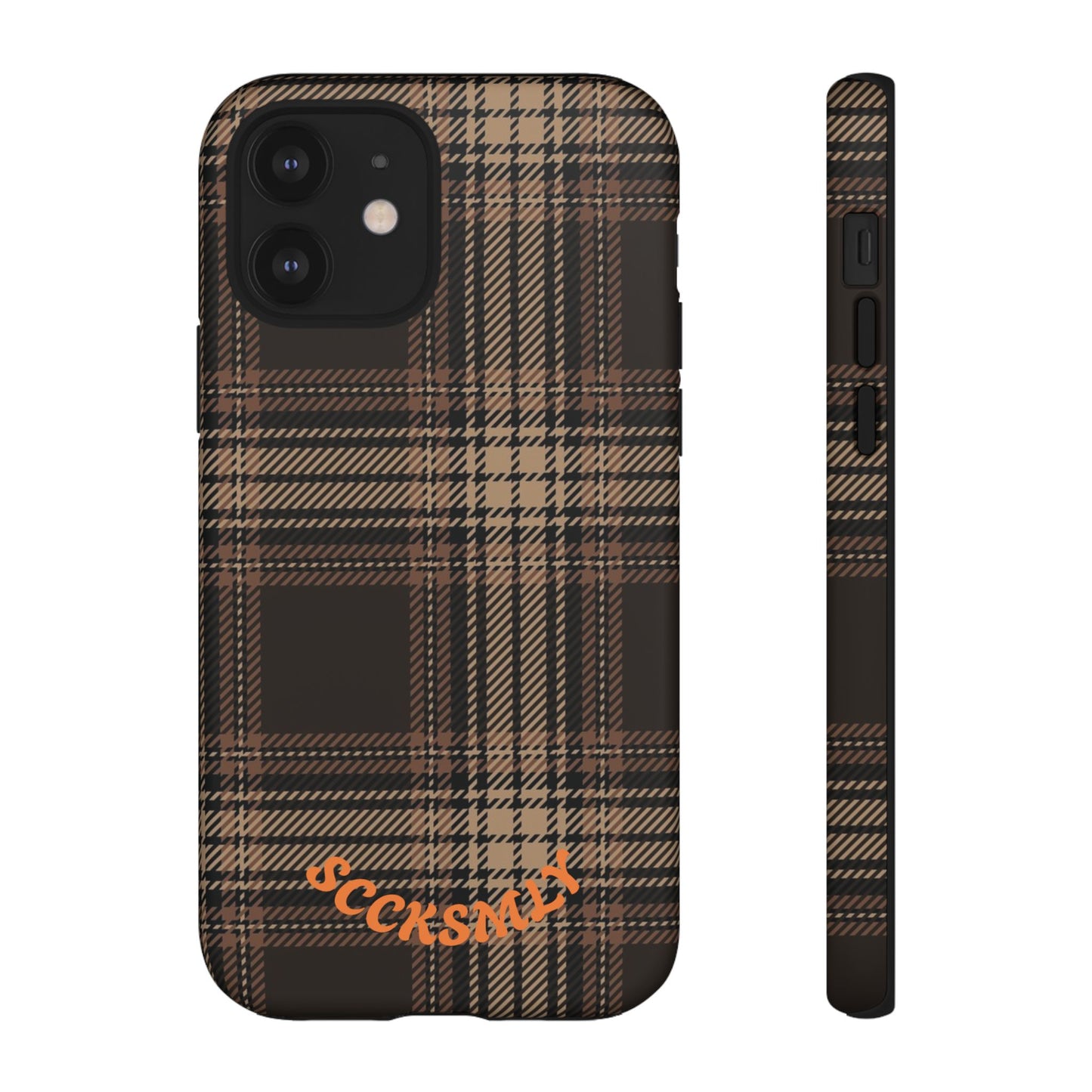Brown Bread Plaid Tough Phone Case for Apple