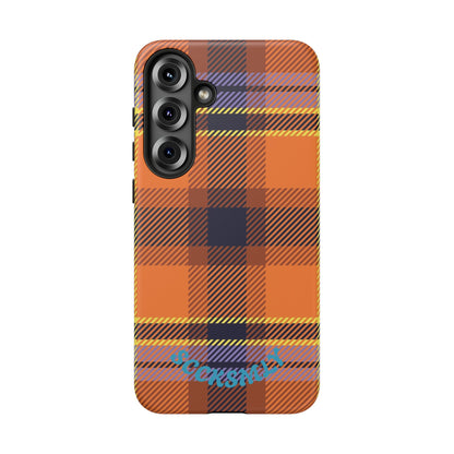Orange Sickle Plaid Phone Case for Samsung