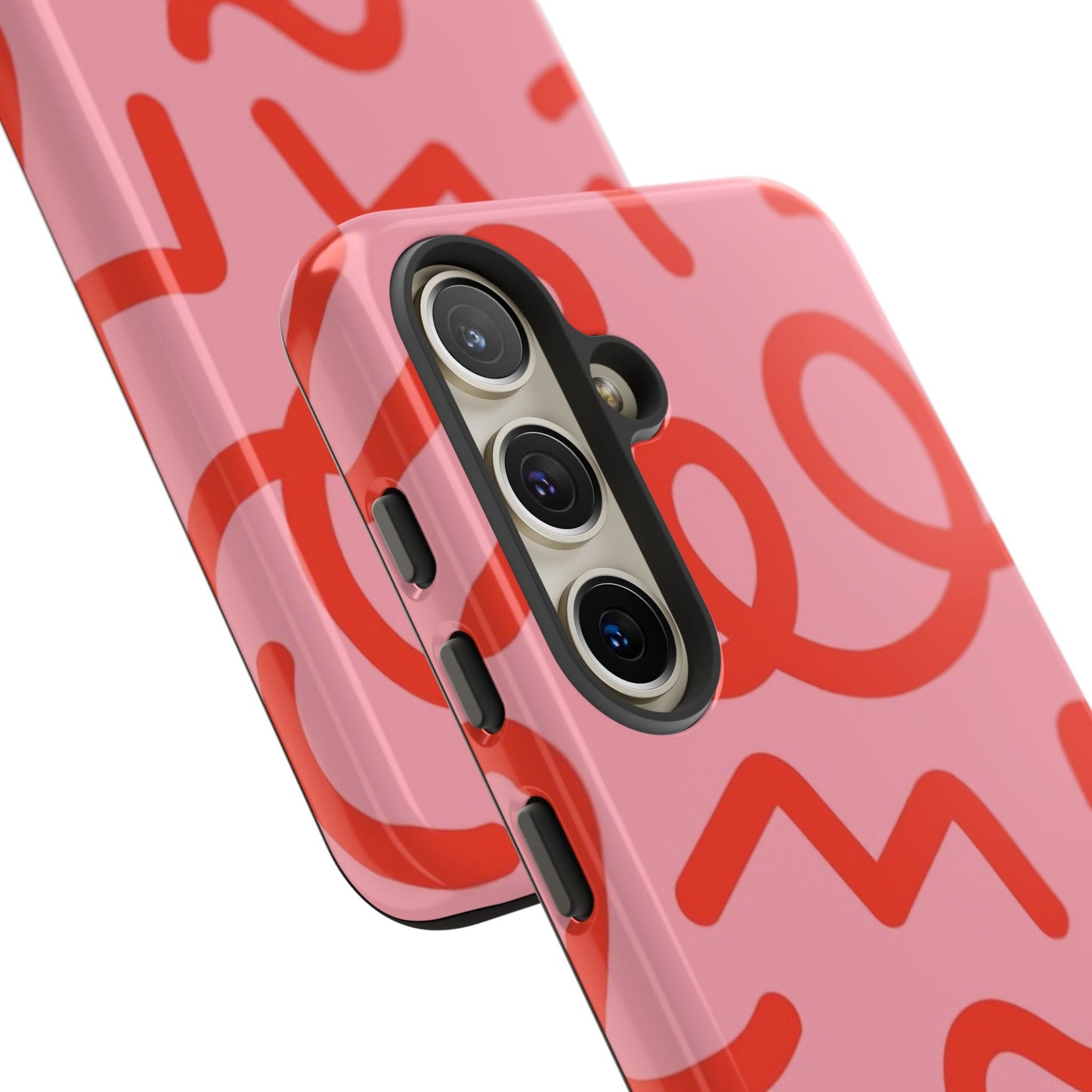 Red Candy Swirls Tough Phone Case for Samsung