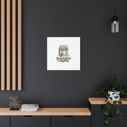 You’re the Fried to My Fries Canvas | Retro Diner Matchbook, Pantry Label Art