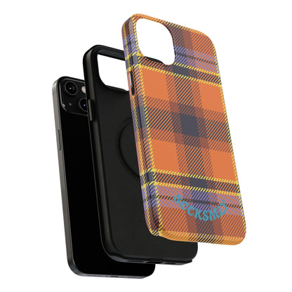 Orange Sickle Plaid  Phone Case for Apple