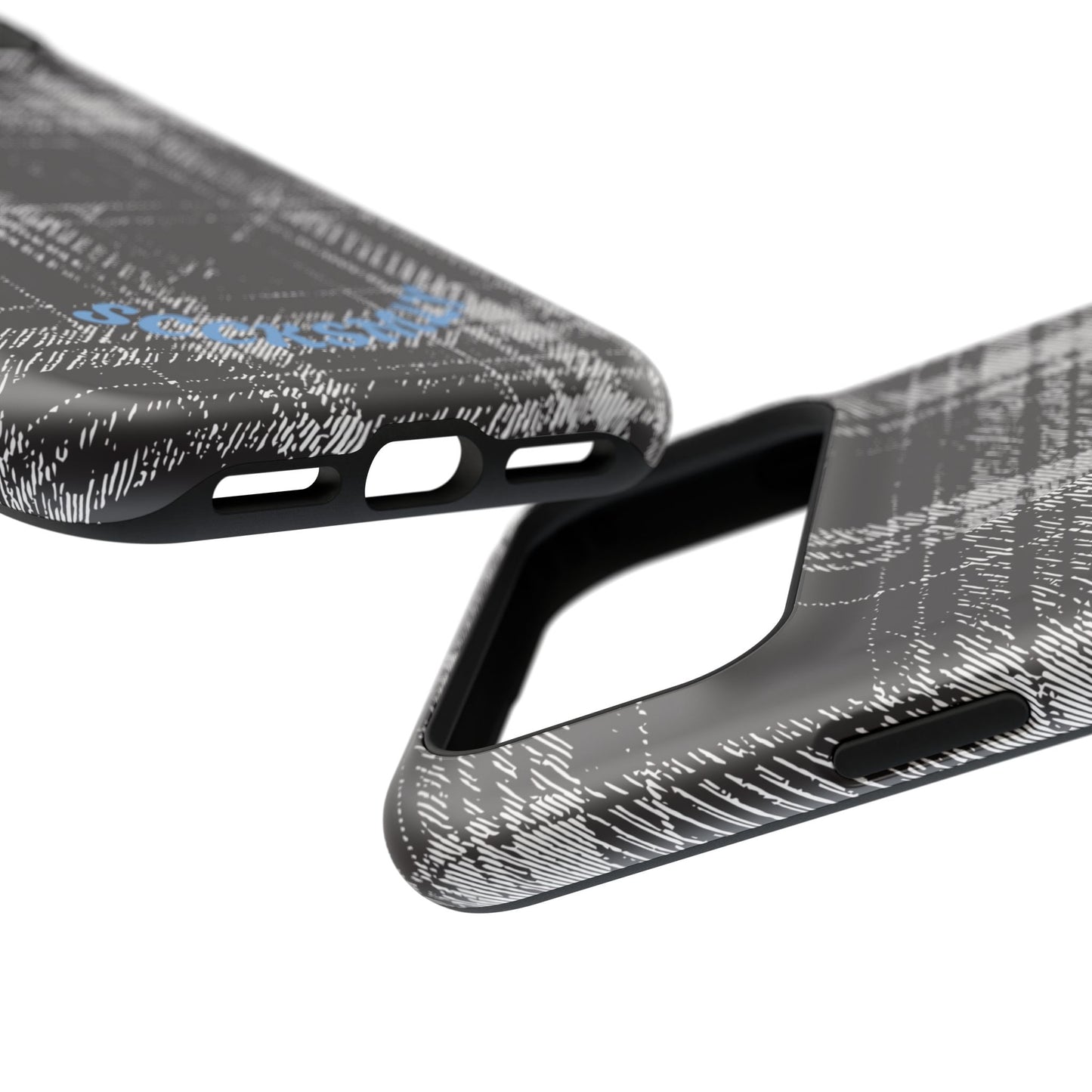 Smoky Grungy Plaid Phone Case for Apple