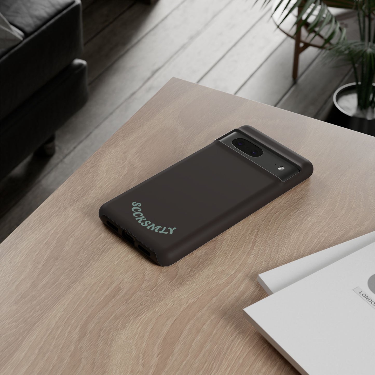 SOLID Espresso Mint Tough Phone Case for Google Pixel