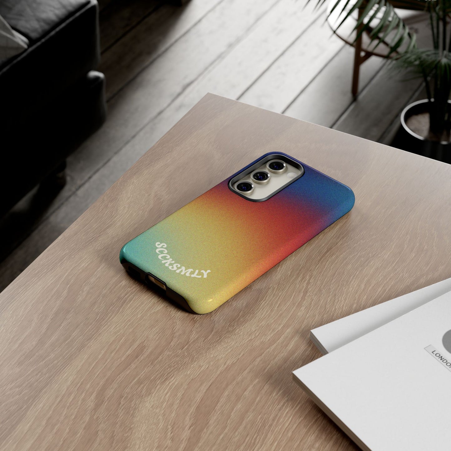 Faded Sunset Aura Tough Phone Case for Samsung