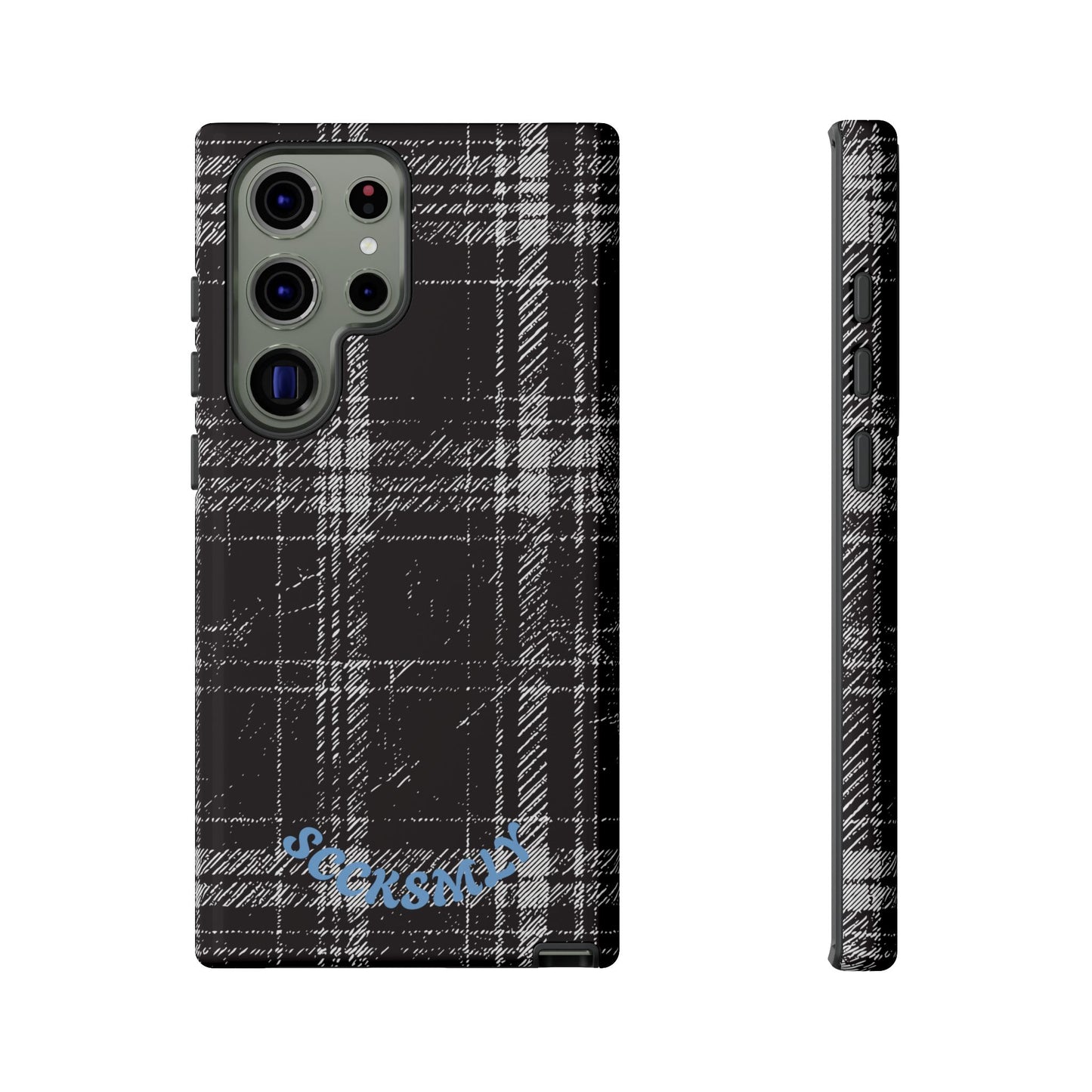 Smoky Grungy Plaid Phone Case for Samsung