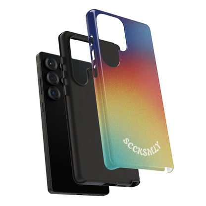Faded Sunset Aura Tough Phone Case for Samsung