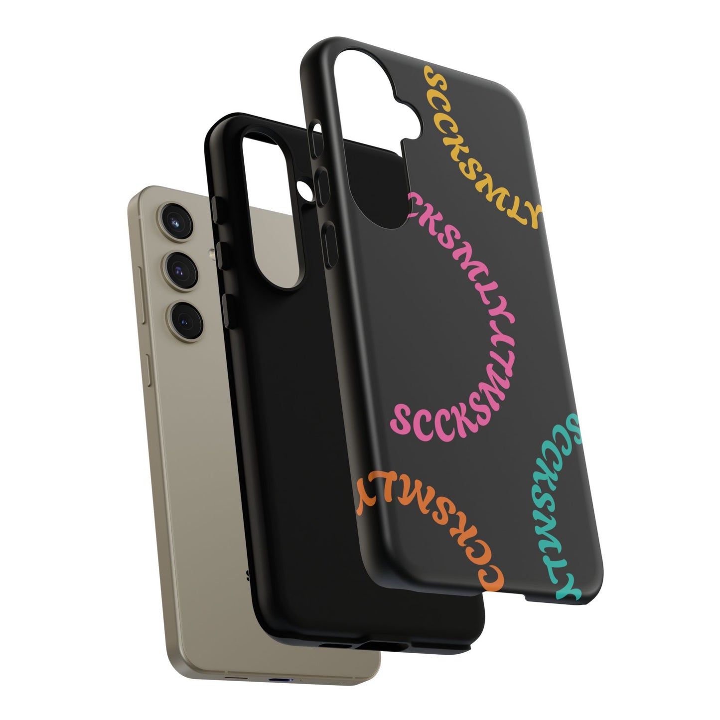 Y2K Wavy Script Tough Case for Samsung