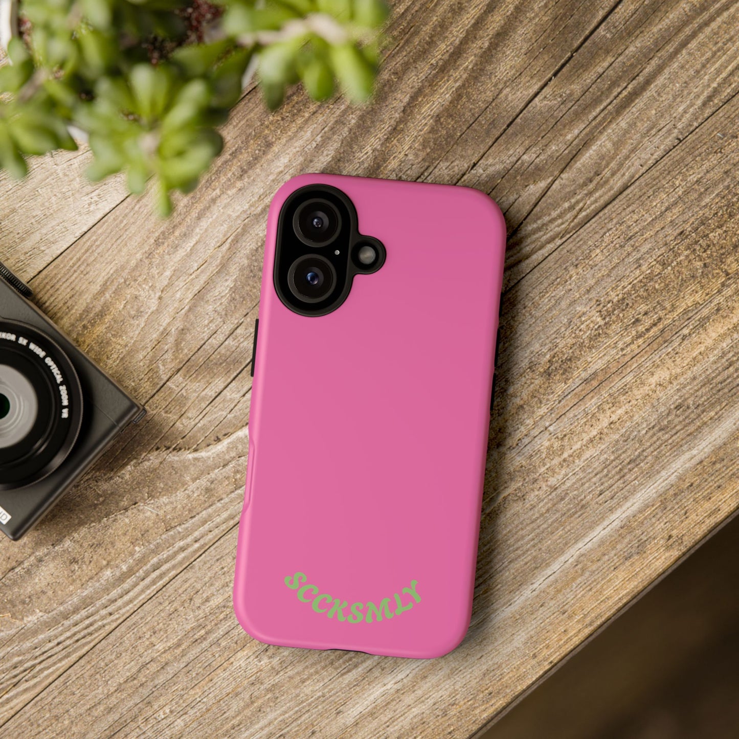 SOLID Sweet Static Pink Tough Case for Apple