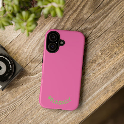 SOLID Sweet Static Pink Tough Case for Apple