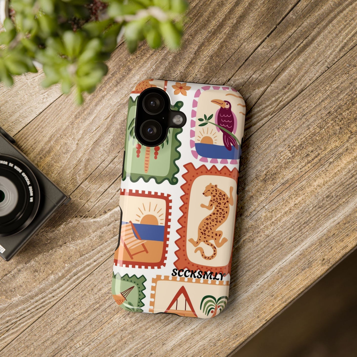 Tropical Print Phone Case for Apple
