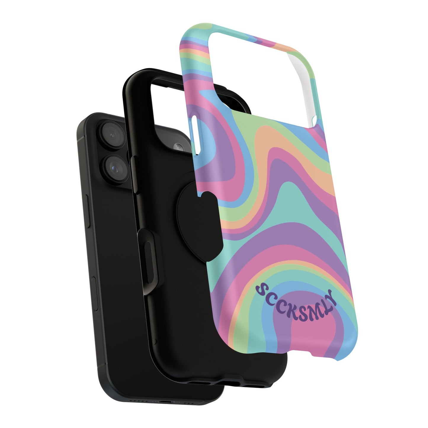 Pastel Swirl Phone Case for Apple