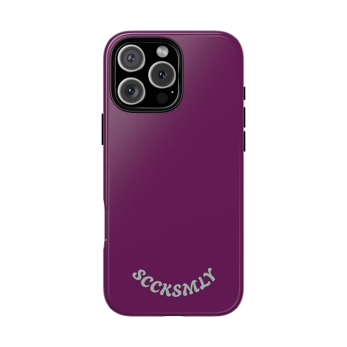 SOLID Amethyst Matte Tough Phone Case for Apple
