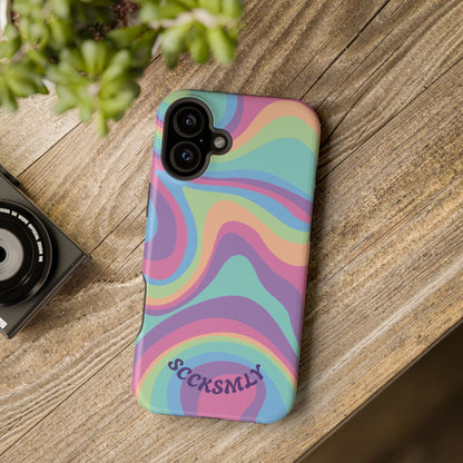 Pastel Swirl Phone Case for Apple