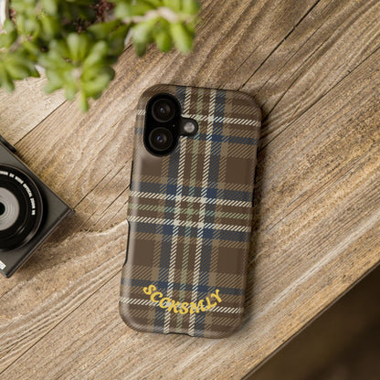 Earth and Sky Plaid Phone Case for Apple