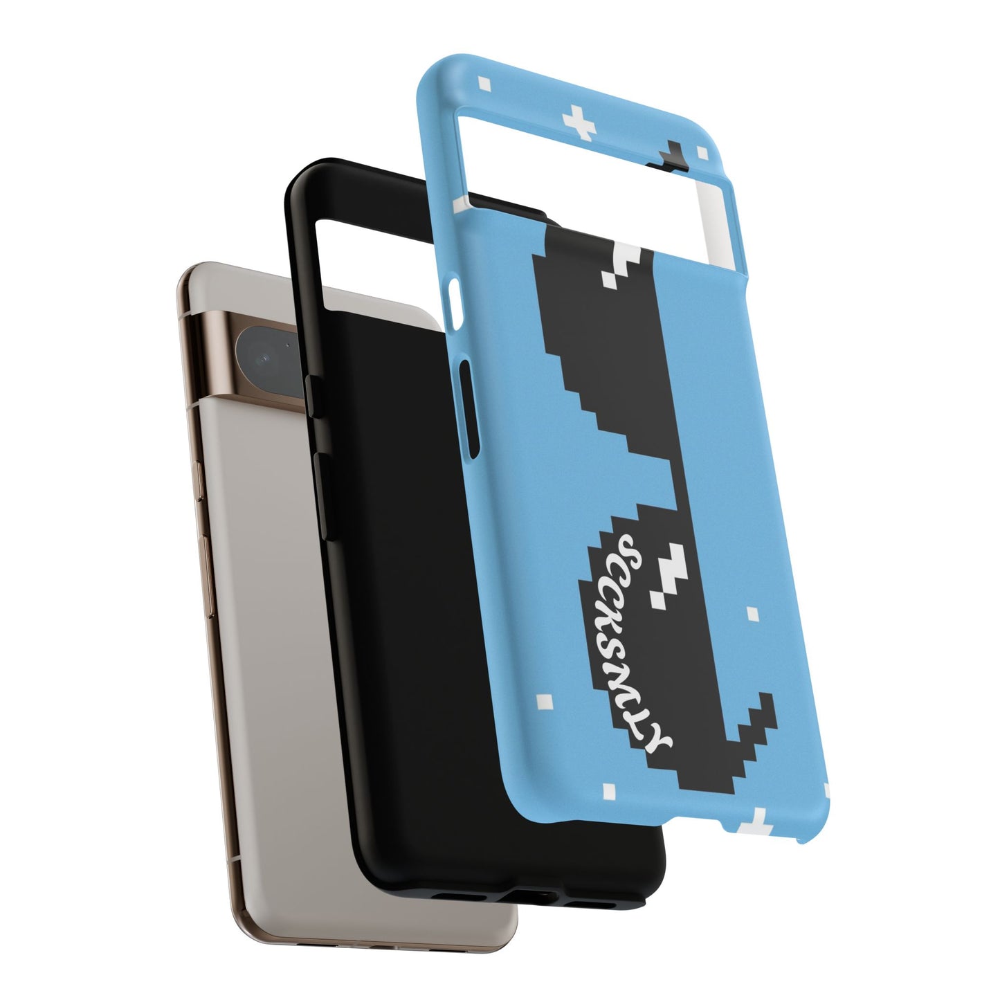 Pixel Glass Tough Phone Case for Google
