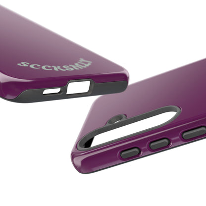 SOLID Amethyst Matte Tough Phone Case for Samsung