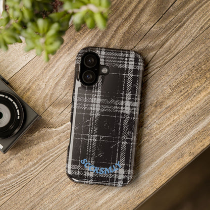 Smoky Grungy Plaid Phone Case for Apple
