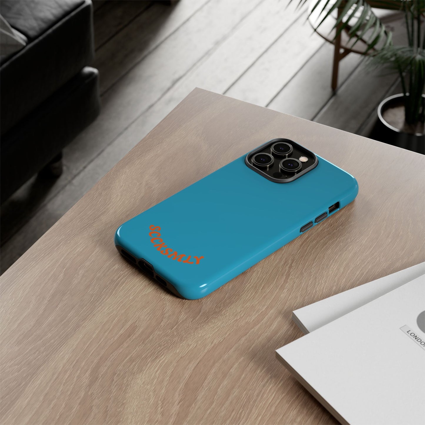 SOLID Blue Spook Tough Case for Apple