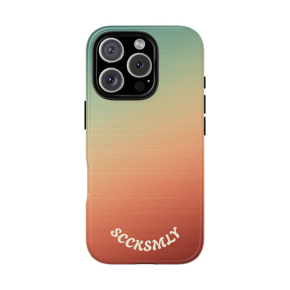 Warm Ombré Tough Phone Case for Apple