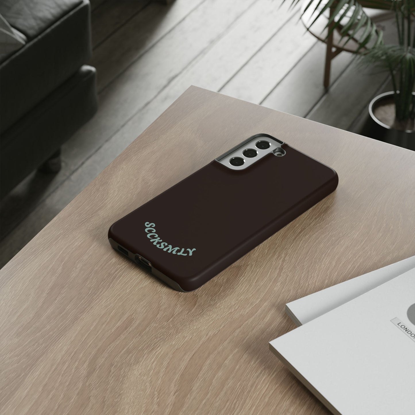 SOLID Espresso Mint Tough Phone Case for Samsung